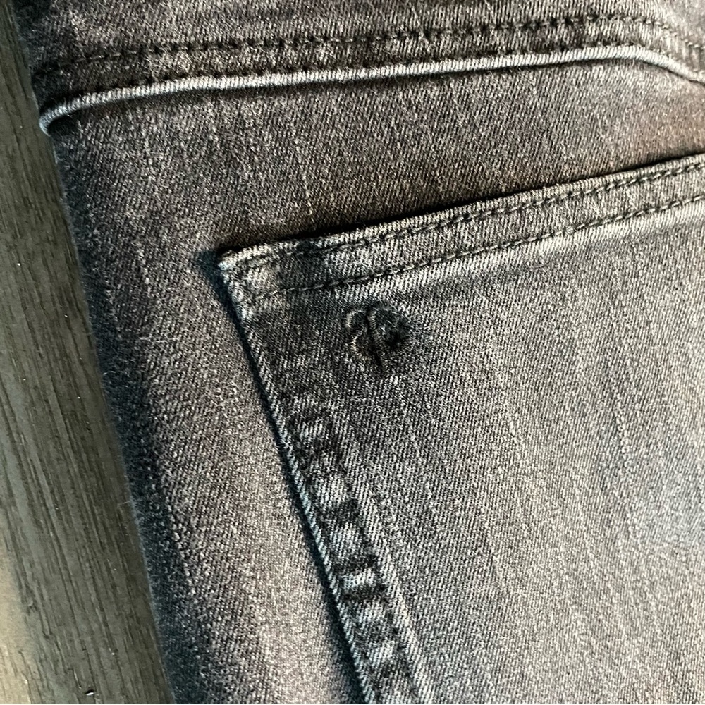 Betabrand Black Washed Denim Jeans Pants Small Long - Picture 6 of 11